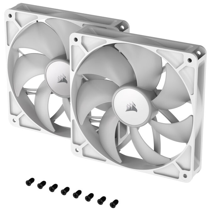 Corsair RS ARGB PWM fans - 2 pack, 140 mm, white image number 10