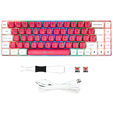 GAMIAC TKL69G SF Gaming Keyboard, Kailh Red Switches, RGB - white/red image number null