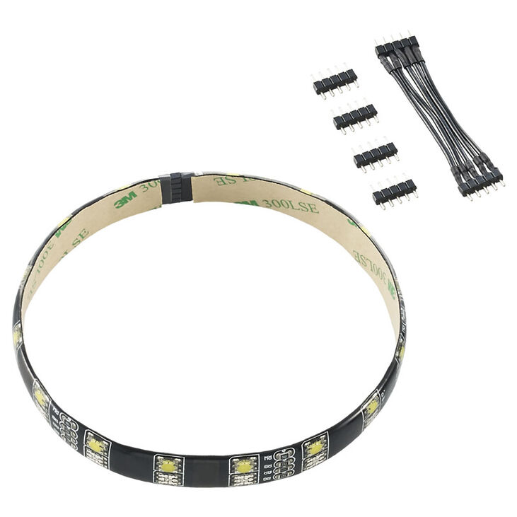 CableMod WideBeam Hybrid LED Strip 30cm - RGB/W image number 1