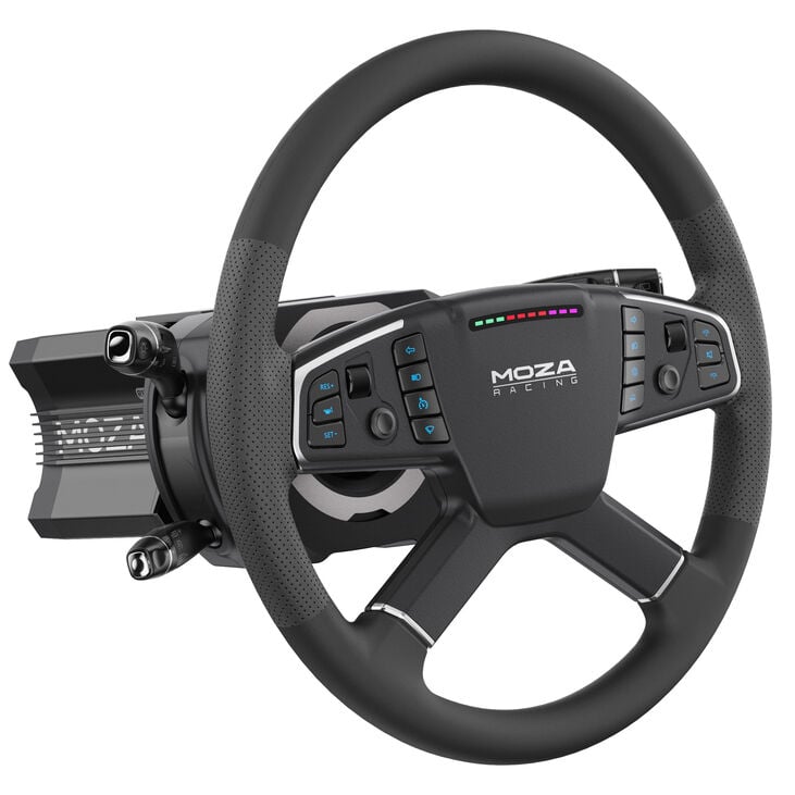 MOZA multifunction steering column, 28 switches - black image number 2