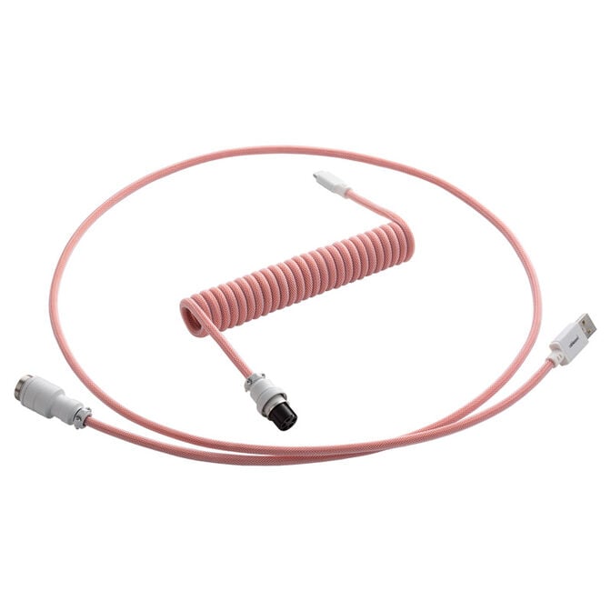 CableMod PRO Coiled Keyboard Cable USB-C zu USB Typ A, Orangesicle - 150cm image number 0