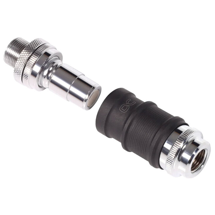 Alphacool ES quick release, BLH1A set, female-female, with bulkhead fitting image number 1
