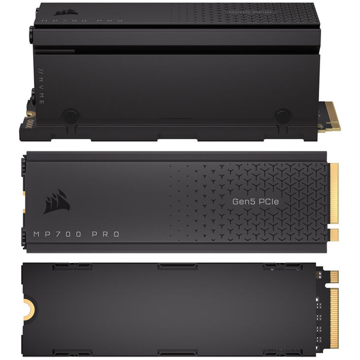 Corsair MP700 Pro NVMe SSD, PCIe 5.0 M.2 Type 2280 - 1 TB with heatsink image number 2