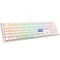 Ducky One 3 Classic Pure White Gaming Keyboard, RGB LED - MX-Blue (US)