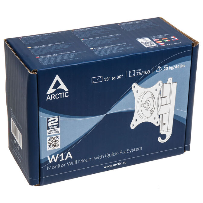 Arctic Wandhalterung W1A f&uuml;r bis zu 43 Zoll Monitore - schwarz image number 4