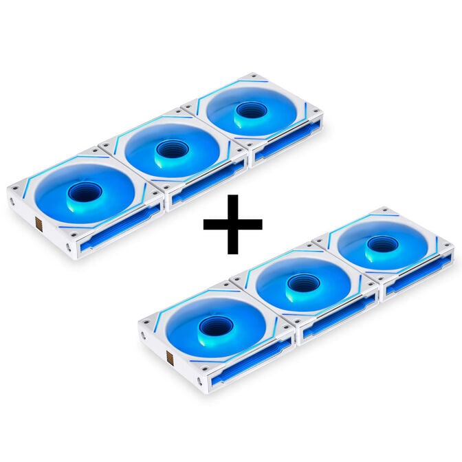 Lian Li "Complete Build Kit" UNI FAN SL-INF 120 ARGB Reverse Blade PWM L&uuml;fter, 6er Pack - 120mm, wei&szlig; image number 0