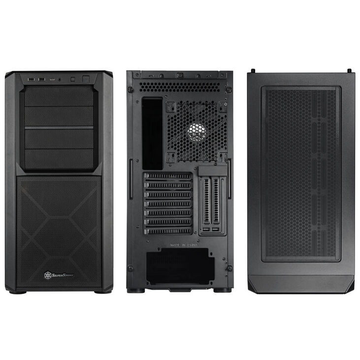 SilverStone SST-SED1-B Seta D1 Midi-Tower - schwarz image number 1