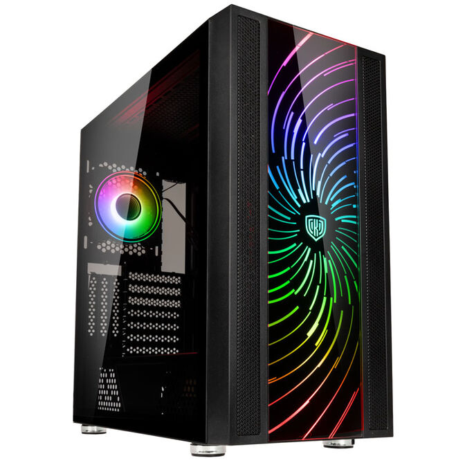 Kolink unity adapt argb črno mid-tower ohišje s kaljenim steklom in argb sprednjo stranico