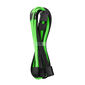 CableMod PRO ModMesh 12VHPWR to 3x PCI-e Cable - 45cm, black/light green
