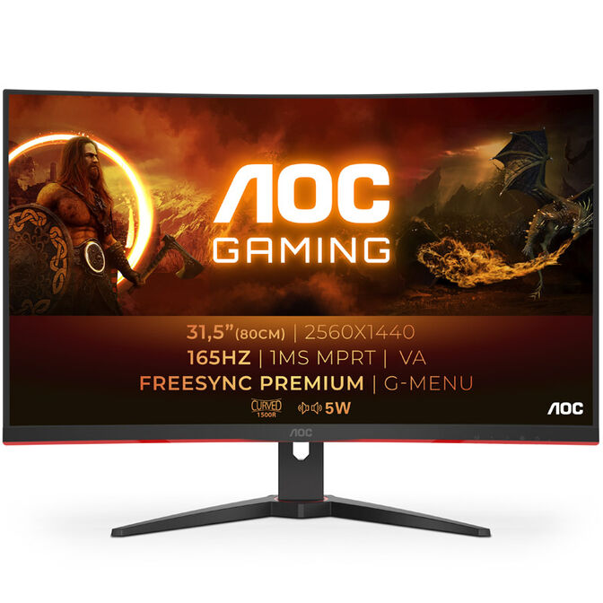 AOC CQ32G2SE, 31,5 Zoll Curved Gaming Monitor, 165 Hz, VA, FreeSync image number 0