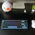 Ducky OK-M 65 Gaming-Tastatur, 65%, Hot-Swap-f&auml;hig, RGB, ANSI - KTT Baby Blue Switches image number null