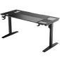 ThunderX3 LAB-X Gaming Desk, Height-Adjustable - Black