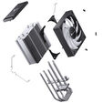 Jonsbo CR-1000 EVO ARGB CPU Cooler, 120mm - black image number null