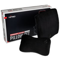 Nitro Concepts Memory Foam Cushion Set - Black/Black