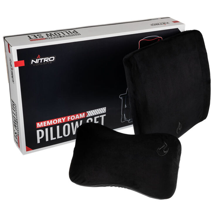 Nitro Concepts Memory Foam Cushion Set - Black/Black image number 0