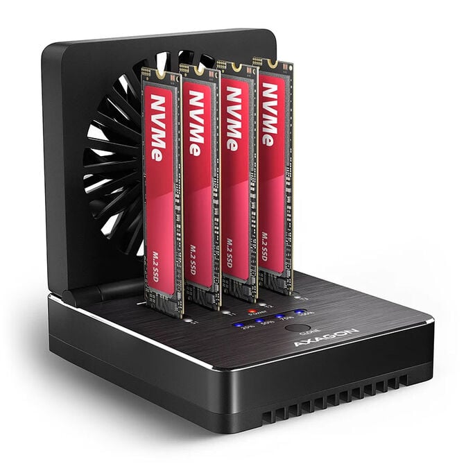 AXAGON ADSA-M2C44 Docking Station, USB4, f&uuml;r M.2-NVMe-SSDs - schwarz image number 0