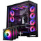 PHANTEKS NV Series NV7 E-ATX Case, Tempered Glass, ARGB- black + M25 Gen2 PWM D-RGB Fan 3-Pack - Reverse Blade, 140mm + DRGB Kit