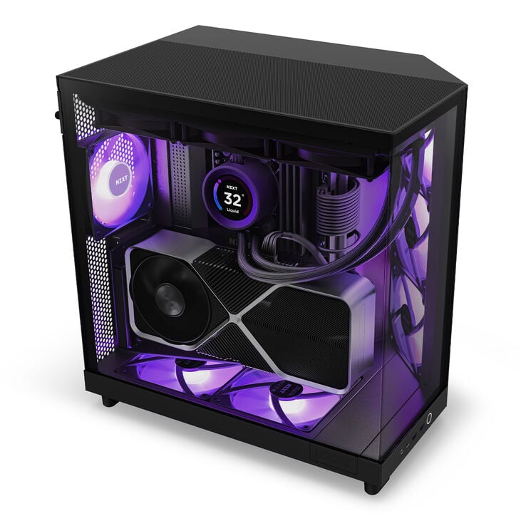 NZXT H6 Flow RGB Midi-Tower - Schwarz image number 12