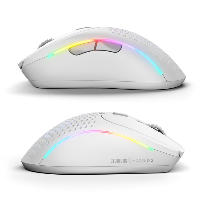 Glorious Model D 2 Wireless Gaming Mouse - white image number 2