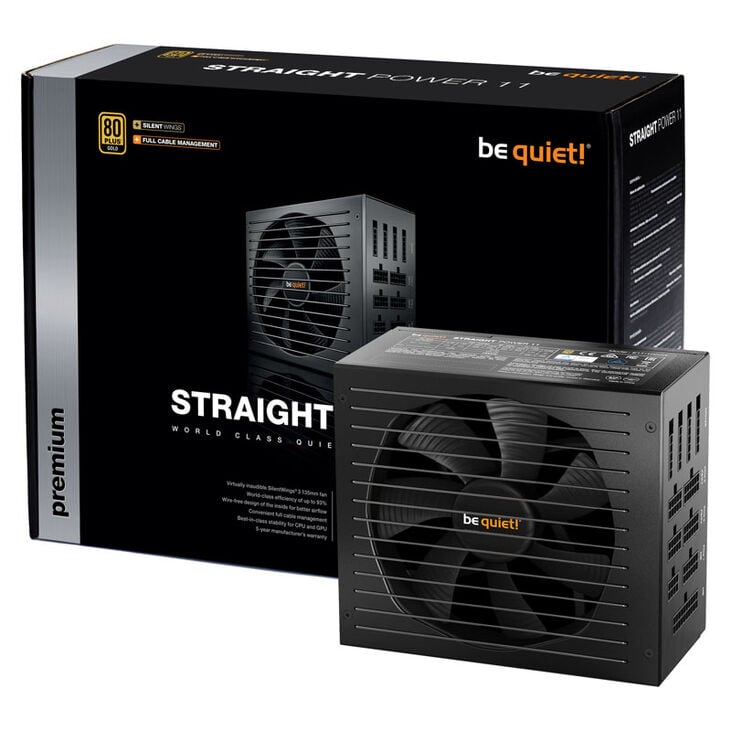 be quiet! Straight Power 11 power supply, 80 PLUS Gold, modular - 850 Watts image number 5