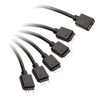 Cooler Master Addressable RGB Splitterkabel, 1 zu 5 - schwarz
