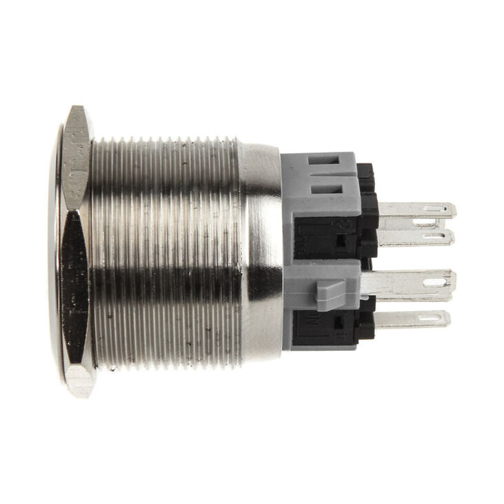 DimasTech Vandalism button 25mm - Silverline - yellow image number 2
