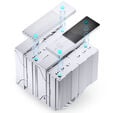 Jonsbo CC90 CPU-K&uuml;hler, Dual-Tower, 130mm PWM-L&uuml;fter, Segmentanzeige - schwarz image number null