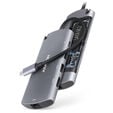 AXAGON HMC-6M2 Multiport-Hub, USB 3.0, M.2-SATA, HDMI, Gbit-LAN, 2x USB-A, 1x USB-C image number null