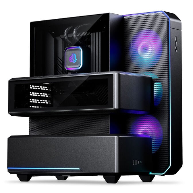 PHANTEKS EX5 Plus Midi Tower, ATX, inc. S25 360 ARGB All-in-One Liquid Cooler - Black image number 0