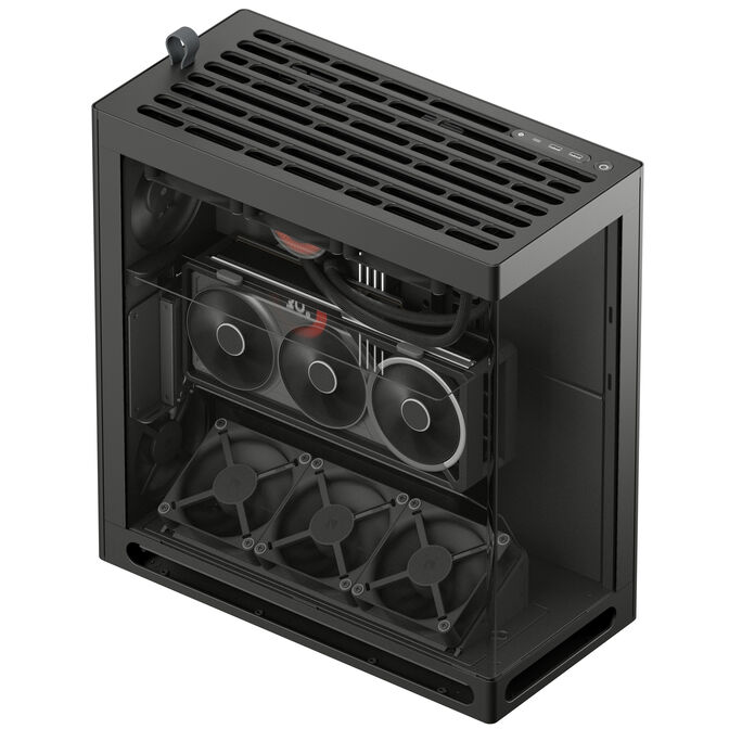 HAVN HS 360 VGPU PC-Geh&auml;use, Midi-Tower, vertikale GPU-Halterung - schwarz image number 4