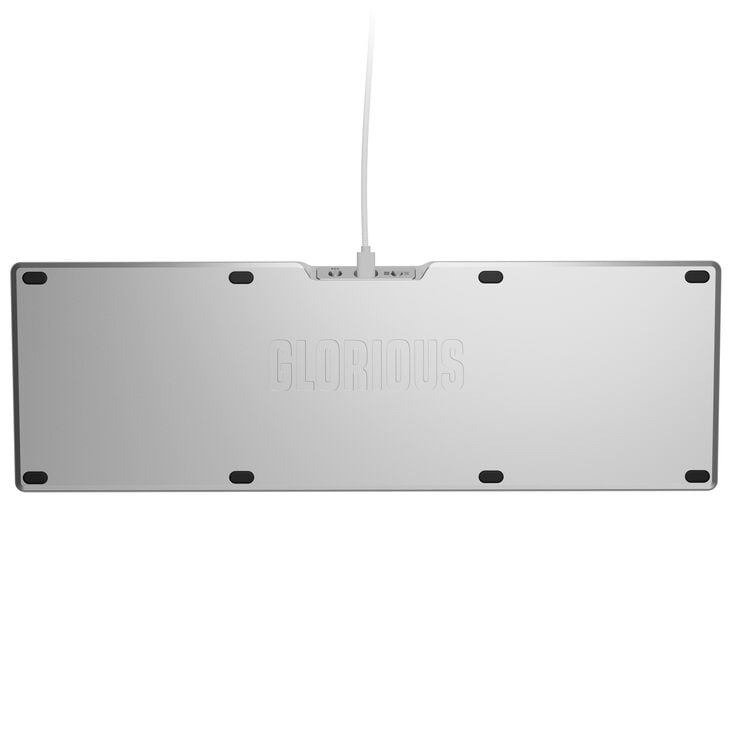 Glorious GMMK 3 Pro 100% Custom Gaming Keyboard - Pre-Built, ANSI (US), Fox Switches, Silver image number 5