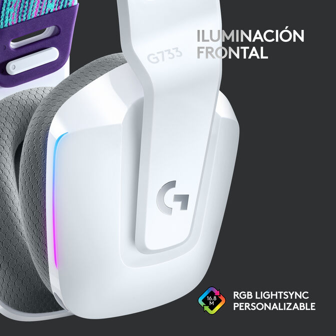 Logitech G733 LIGHTSPEED RGB Gaming-Headset - wei&szlig; image number 19