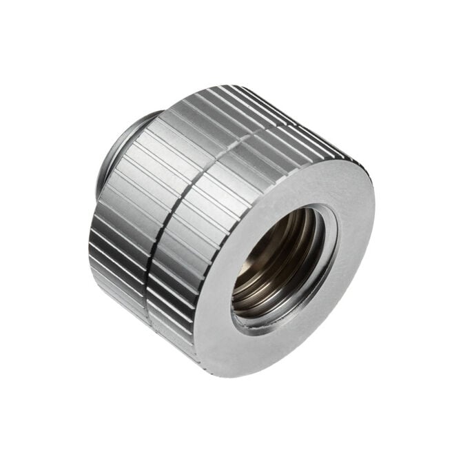 EK Water Blocks EK-Quantum Torque G1/4 Inch Extension Straight Fitting M/F 14 - Rotatable, Satin Titanium image number 0