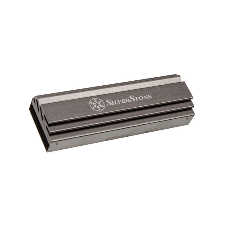 SilverStone TP04T M.2 passive cooler, aluminium - silver image number 0