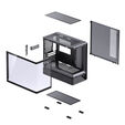 Jonsbo D200 PC-Geh&auml;use, Mini-Tower, mATX, Tempered Glass - schwarz image number null
