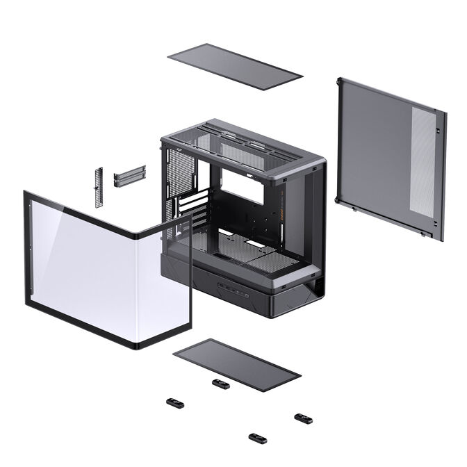 Jonsbo D200 PC-Geh&auml;use, Mini-Tower, mATX, Tempered Glass - schwarz image number 19