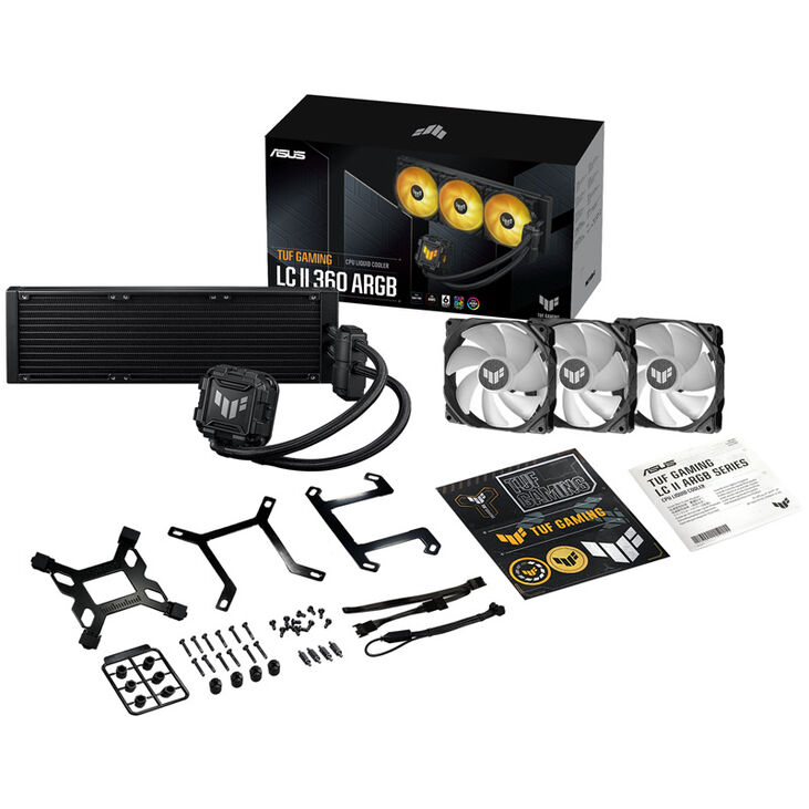 ASUS TUF GAMING LC II 360 ARGB AIO Cooler - black image number 5