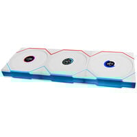 Lian Li UNI FAN TL Wireless LCD Lüfter, ARGB, PWM, 3er-Pack inkl. Controller - Reverse Blade, 120 mm, weiß