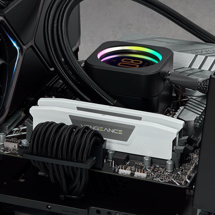 Corsair Vengeance DDR5-5600 RAM, CL40, XMP - 32 GB Dual-Kit, white image number 4