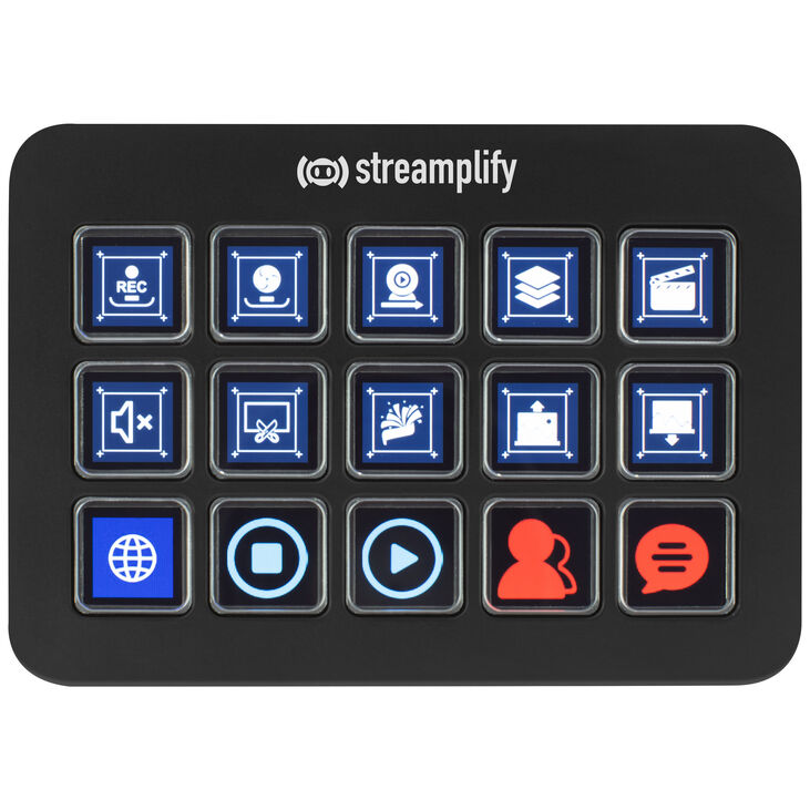 Streamplify STREAMING DECK ONE Stream Controller - schwarz image number 1