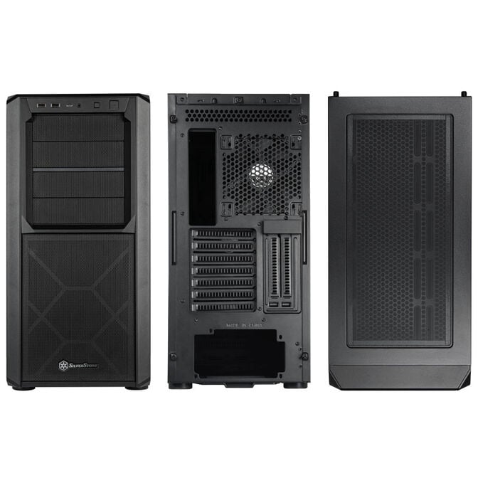 SilverStone SST-SED1-B Seta D1 Mid Tower - Black image number 1