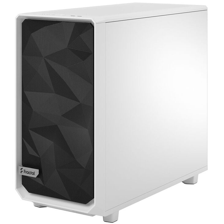 Fractal Design Meshify 2 White TG Clear Tint Mid Tower, Tempered Glass. White image number 2