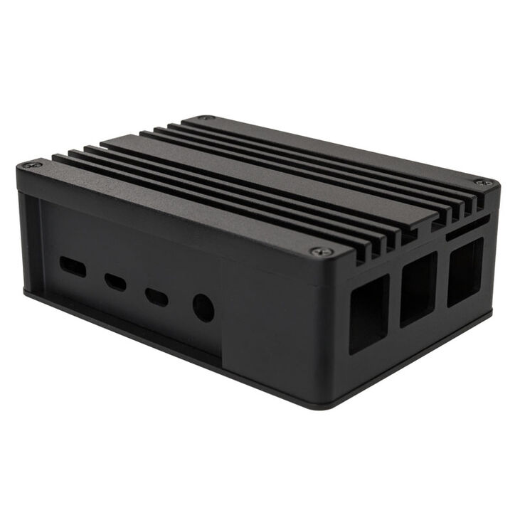 Akasa Raspberry Pi (Model Pi 4B) Case, Aluminium - black image number 1