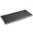 AXAGON HMC-KB keyboard USB-C 5Gbps with HUB, microSD/SD, 3x USB-A, HDMI 4K/60Hz, PD 100W, Audio, US layout image number null