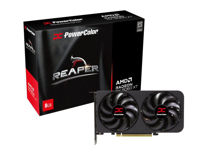 PowerColor Reaper Radeon RX 9060 XT graphics card, 8192 MB GDDR6 image number 0