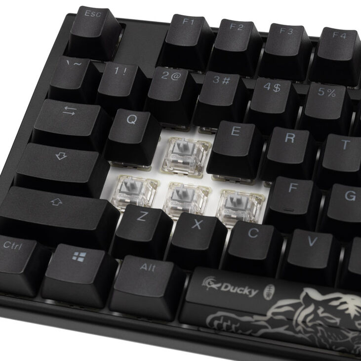 Ducky One 3 Classic Black/White TKL Gaming Tastatur, RGB LED - MX-Speed-Silver (US) image number 4