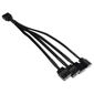 Alphacool Y-Splitter aRGB 3-Pin to 4x 3-Pin 15cm - black