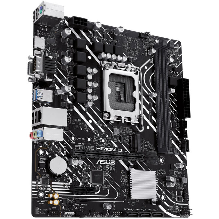 ASUS Prime H610M-D, Intel H610 motherboard, LGA 1700 socket, DDR5 image number 4