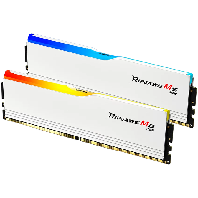 G.Skill Ripjaws M5 RGB DDR5-5200 RAM, CL40 - 96 GB Dual-Kit, wei&szlig; image number 2