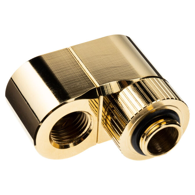 EK Water Blocks EK-Quantum Torque G1/4 Zoll doppel Verl&auml;ngerungs Offset MF 21 - gold image number 2